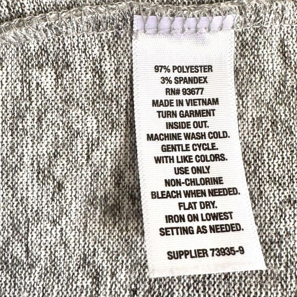 a.n.a A New Approach Heather Gray Bell Sleeve Dress Size Small Sweater Soft Line - Picture 7 of 12